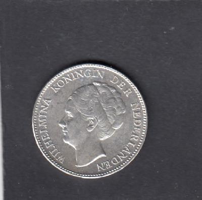 Beschrijving: 1 Gulden WILHELMINA